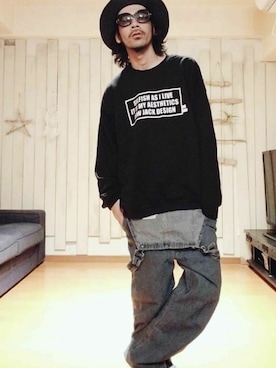 「MARC JACOBS（マークジェイコブス）のアイテム（ファッション雑貨）」を使った、OGAさん（メンズ・169cm）の冬コーディネート
