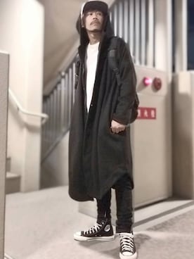 「antiqua（アンティカ）のアイテム（その他アウター）」を使った、OGAさん（メンズ・169cm）の秋コーディネート