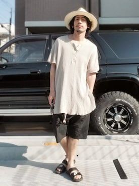「アイテム（その他パンツ）」を使った、OGAさん（メンズ・169cm）の春コーディネート
