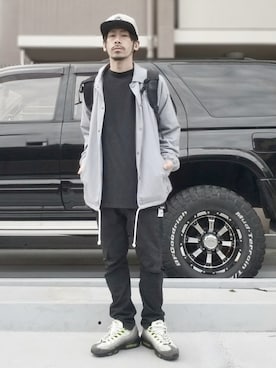 「VANS（バンズ）のアイテム（ジャケット/アウター）」を使った、OGAさん（メンズ・169cm）の春コーディネート