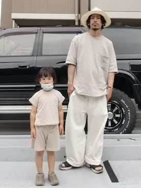 「アイテム（その他パンツ）」を使った、OGAさん（メンズ・169cm）の夏コーディネート