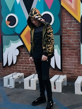 「puma by rhianna」｜ChristosShawさん（メンズ・180cm）の春コーディネート