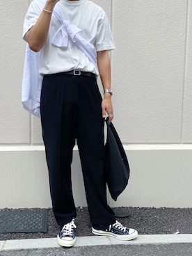 「MM6 Maison Margiela（ｴﾑｴﾑｼｯｸｽ ﾒｿﾞﾝ ﾏﾙｼﾞｪﾗ）のアイテム（バッグ）」を使った、てる。さん（メンズ・172cm）の秋コーディネート