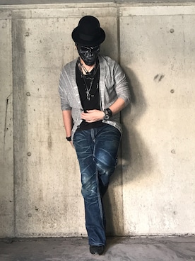 「GADGET GROW（GADGET GROW）のアイテム（カーディガン/ボレロ）」を使った、tøЯu-666-さん（メンズ・170cm）の秋コーディネート