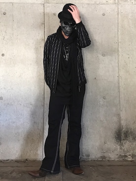 「MiDiom（ミディオム）のアイテム（ジャケット/アウター）」を使った、tøЯu-666-さん（メンズ・170cm）の冬コーディネート