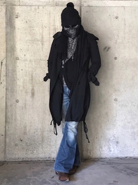 「GADGET GROW（GADGET GROW）のアイテム（カーディガン/ボレロ）」を使った、tøЯu-666-さん（メンズ・170cm）の冬コーディネート