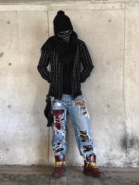 「MiDiom（ミディオム）のアイテム（ジャケット/アウター）」を使った、tøЯu-666-さん（メンズ・170cm）の春コーディネート