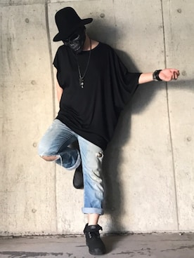 「MiDiom（ミディオム）のアイテム（トップス）」を使った、tøЯu-666-さん（メンズ・170cm）の秋コーディネート