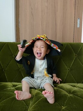 「1歳半」｜「アイテム（その他）」を使った、とわん1105さん（キッズ・80cm）の春コーディネート