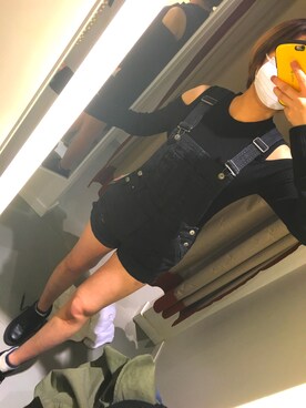 「H&M（エイチ・アンド・エム）のアイテム（オールインワン・サロペット）」を使った、のりしおさん（メンズ・156cm）の冬コーディネート