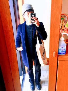 「CANTON（キャントン）のアイテム」を使った、akihiroさん（メンズ・172cm）の冬コーディネート