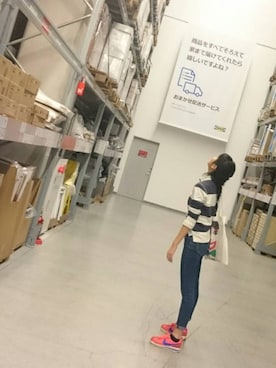 「ラガーシャツ」｜ haさん（レディース・165cm）の冬コーディネート