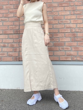 「NIKE（ナイキ）のナイキ エア リフト ブリーズ ウィメンズシューズ / Nike Air Rift Breathe Women's Shoes＜22-29cm 展開＞（サンダル）」を使った、hiraさん（レディース・157cm）の春コーディネート