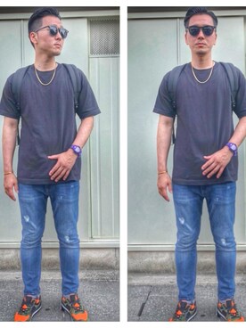 「毒々しい」｜しんちゃんさん（メンズ・183cm）の春コーディネート