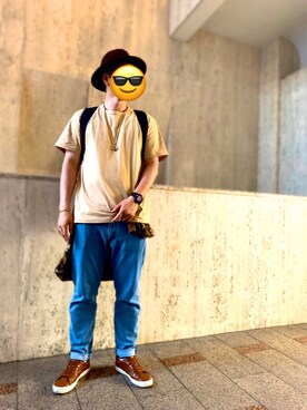 「JIGGY HOUSEのアイテム（ネックレス、ゴールド系）」を使った、しんちゃんさん（メンズ・183cm）の春コーディネート