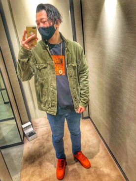 「UNIQLO（ユニクロ）のアイテム（スウェット、ブラック系）」を使った、しんちゃんさん（メンズ・183cm）の秋コーディネート