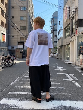 「CLANE（クラネ）のアイテム（トップス）」を使った、JUNPEIさん（メンズ・168cm）の春コーディネート