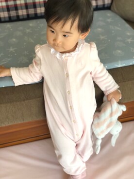 「Polo Ralph Lauren」｜「アイテム（オールインワン・サロペット）」を使った、risa09さん（キッズ・70cm）の秋コーディネート