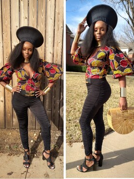 「アイテム（アンサンブル、レッド系）」を使った、queenyoureestyleさん（レディース・163cm）の春コーディネート