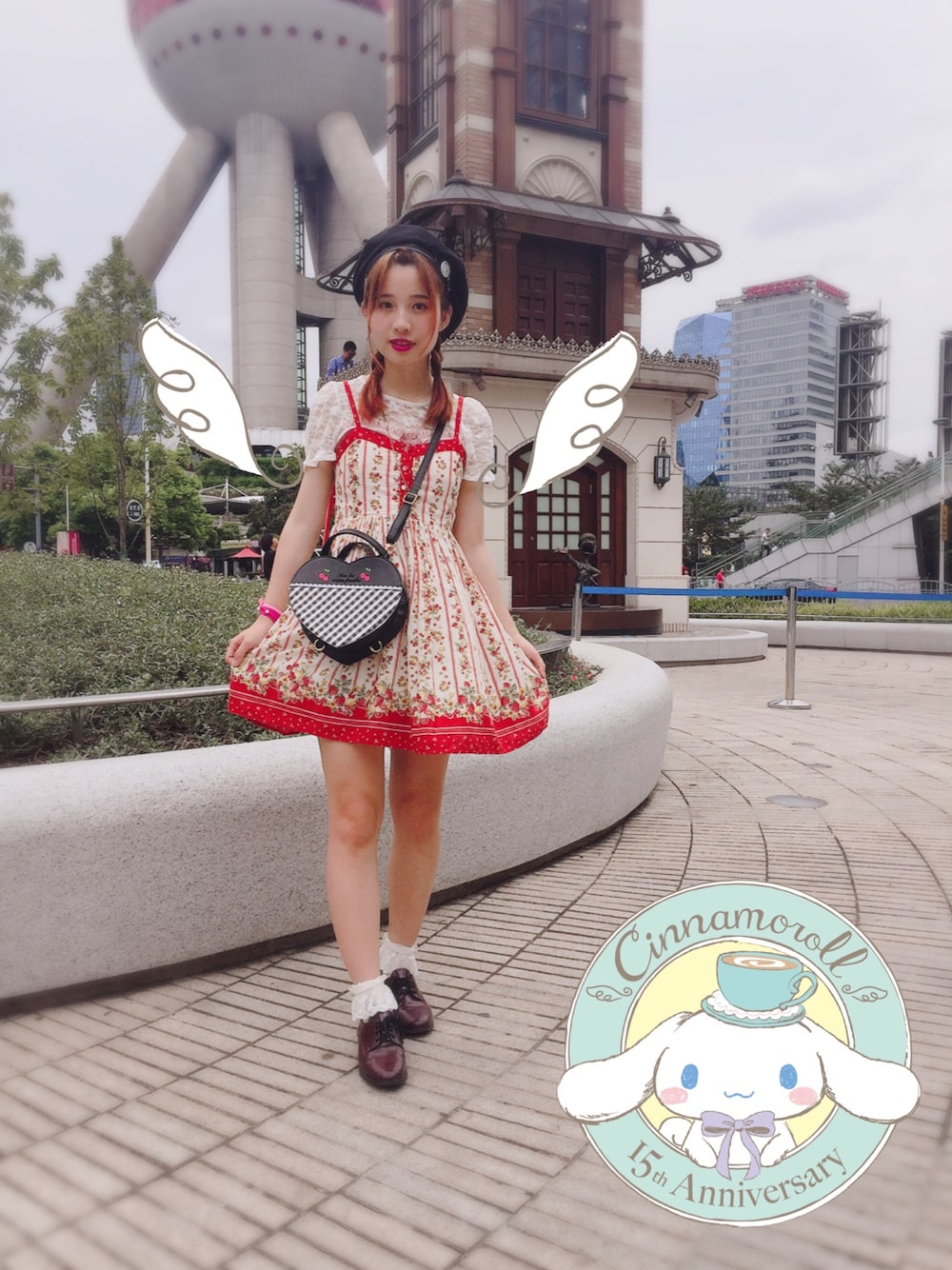 OLIVE des OLIVE（オリーブデオリーブ）の「いちごプリントキャミ