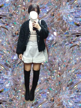 「Supreme.La.La.（シュープリームララ）のアイテム（スカート）」を使った、イクラさん（レディース・165cm）の冬コーディネート