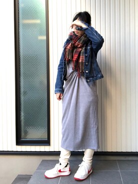 「YEVS（イーブス）のアイテム（ワンピース/ドレス）」を使った、mai✺maiさん（レディース・158cm）の冬コーディネート