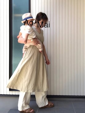 「TORY BURCH（トリーバーチ）のアイテム（腕時計）」を使った、mai✺maiさん（レディース・158cm）の夏コーディネート