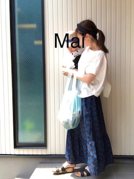 「9ヶ月」｜「アイテム（シューズ）」を使った、mai✺maiさん（レディース・158cm）の夏コーディネート
