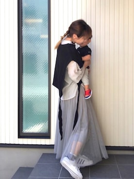 「H&M（エイチ・アンド・エム）のアイテム（その他パンツ）」を使った、mai✺maiさん（レディース・158cm）の秋コーディネート