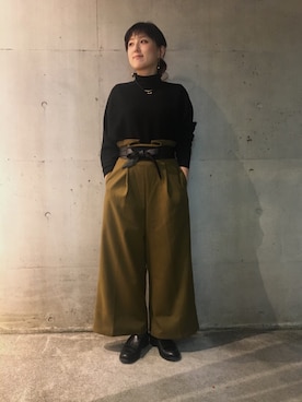 「I am I （アイアムアイ）のアイテム」を使った、Yui Takataさん（レディース・160cm）の冬コーディネート