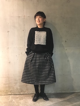 「アイテム（タイツ/ストッキング）」を使った、Yui Takataさん（レディース・160cm・20代）の冬コーディネート