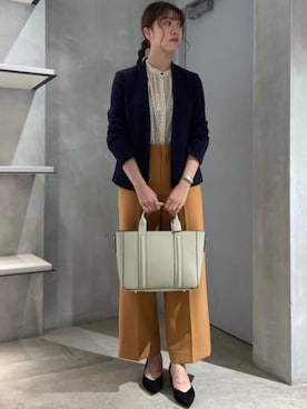 「秋におすすめシャツ＆ブラウス スタイル」｜AKIさん（レディース・163cm）の秋コーディネート