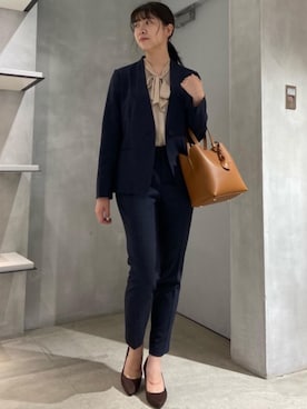 「秋におすすめシャツ＆ブラウス スタイル」｜AKIさん（レディース・163cm）の秋コーディネート