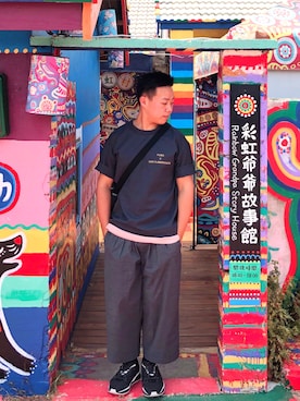 「NET（ネット）のアイテム（パンツ）」を使った、Dannyさん（メンズ・170cm）の夏コーディネート