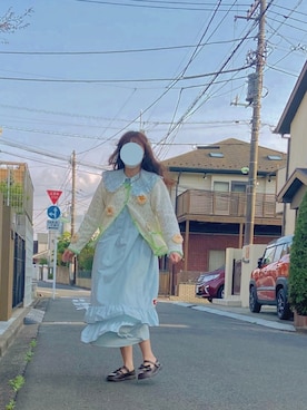 「Little sunny bite（リトルサニーバイト）のアイテム（ワンピース/ドレス）」を使った、lareina37さん（レディース・165cm）の春コーディネート