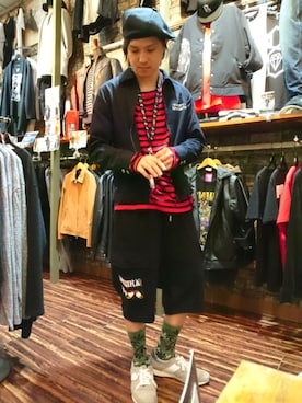「Subciety（サブサエティ）のアイテム（ブルゾン）」を使った、kさん（メンズ・175cm）の冬コーディネート