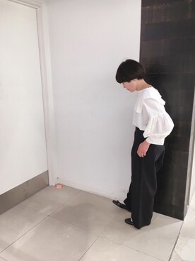 「モノートーン」｜kahoさん（レディース・154cm）の夏コーディネート