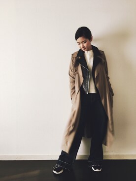 「DOMA（ドマ）のアイテム（ジャケット/アウター）」を使った、のぐちさん（レディース・163cm）の冬コーディネート