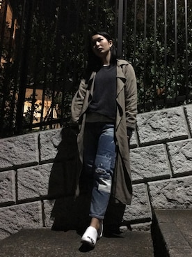 「carnet（カルネ）のアイテム」を使った、のぐちさん（レディース・163cm）の春コーディネート