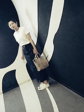 「Ambassadors of minimalismのアイテム」を使った、のぐちさん（レディース・163cm）の秋コーディネート