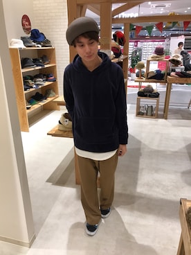 「ベロアパーカー」｜Kazuma Mさん（メンズ・169cm）の秋コーディネート