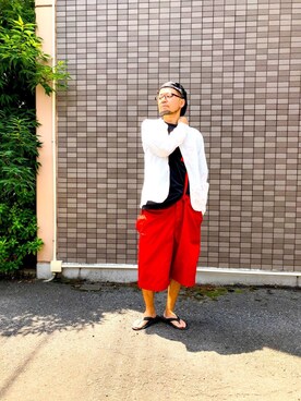 「OKABASHI（オカバシ）のアイテム」を使った、いとーさんさん（メンズ・168cm）の夏コーディネート