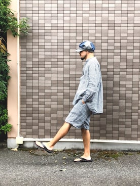 「OKABASHI（オカバシ）のアイテム」を使った、いとーさんさん（メンズ・168cm）の夏コーディネート