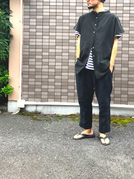 「OKABASHI（オカバシ）のアイテム」を使った、いとーさんさん（メンズ・168cm）の秋コーディネート