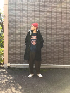 「やっぱりストリートが好き」｜「アイテム（モッズコート）」を使った、いとーさんさん（メンズ・168cm）の秋コーディネート