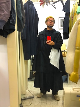 「和装」｜「アイテム（その他アウター）」を使った、いとーさんさん（メンズ・168cm）の秋コーディネート