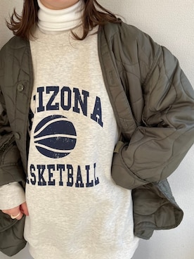 「STORES.jp（ストアーズドットジェーピー）のアイテム（Tシャツ/カットソー）」を使った、Sakiさん（レディース・158cm）の秋コーディネート