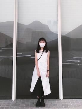 「STYLENANDA（スタイルナンダ）のアイテム（ジャンパースカート）」を使った、kaylee仔さん（レディース・158cm）の春コーディネート