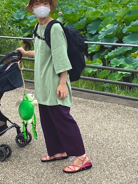 「ISABEL MARANT（イザベルマラン）のアイテム（サンダル）」を使った、gggwogさん（レディース・157cm）の秋コーディネート