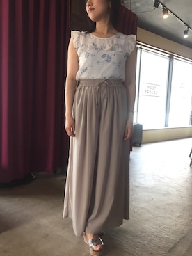「涼しげ」｜「アイテム（その他トップス）」を使った、LEtWさん（レディース・156cm）の夏コーディネート